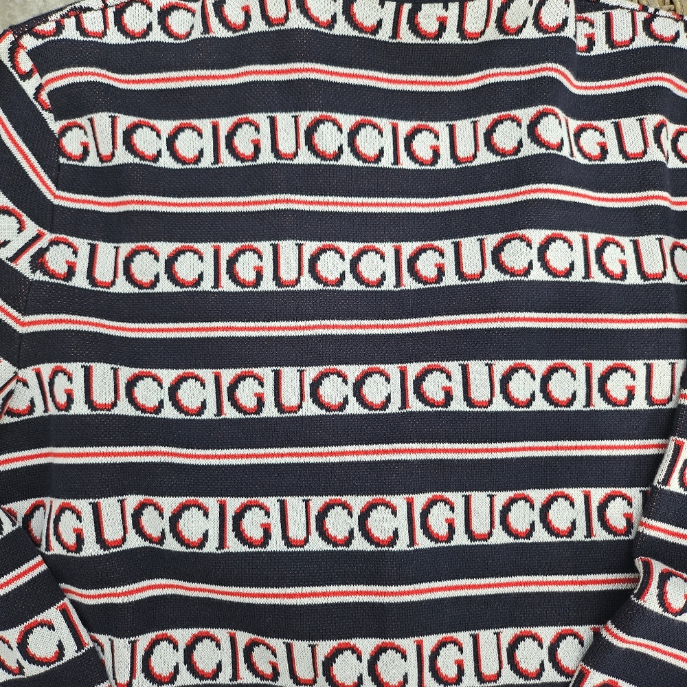 Gucci Black and Red Logo Cardigan - Picture 5 of 14